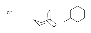 1-(cyclohexylmethyl)-1-azoniabicyclo[3.2.2]nonane,chloride Structure