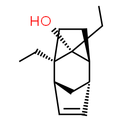 Tricyclo[4.2.1.12,5]dec-3-en-9-ol, 1,9-diethyl-, (1R,2R,5S,6S,9R)-rel- (9CI) Structure