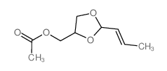 1,3-Dioxolane-4-methanol,2-(1-propen-1-yl)-, 4-acetate Structure