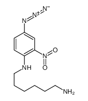N'-(4-azido-2-nitrophenyl)hexane-1,6-diamine结构式