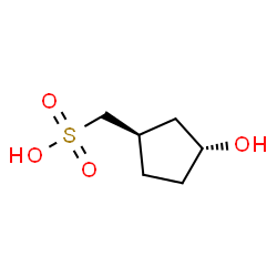 Cyclopentanemethanesulfonic acid, 3-hydroxy-, trans- (9CI)结构式