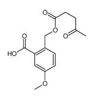 5-methoxy-2-(4-oxopentanoyloxymethyl)benzoic acid结构式
