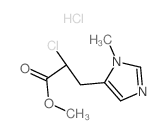 1H-Imidazole-5-propanoicacid, a-chloro-1-methyl-, methyl ester, monohydrochloride, (S)- (9CI) picture