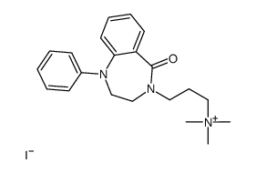 trimethyl-[3-(5-oxo-1-phenyl-2,3-dihydro-1,4-benzodiazepin-4-yl)propyl]azanium,iodide结构式
