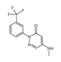 5-(methylamino)-2-[3-(trifluoromethyl)phenyl]pyridazin-3-one结构式