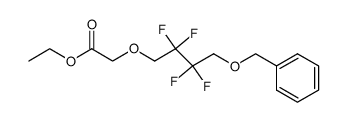 O-benzyl-O'-ethoxycarbonylmethyl-2,2,3,3-tetrafluorobutane-1,4-diol结构式