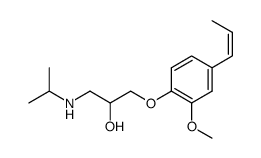 1-Isopropylamino-3-[2-methoxy-4-((Z)-propenyl)-phenoxy]-propan-2-ol Structure