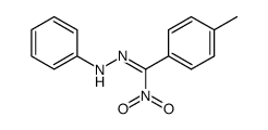 (4-methyl-α-nitro-benzylidene)-phenyl-hydrazine Structure