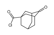 Tricyclo[3.3.1.13,7]decane-1-carbonyl chloride, 4-oxo- (9CI) Structure