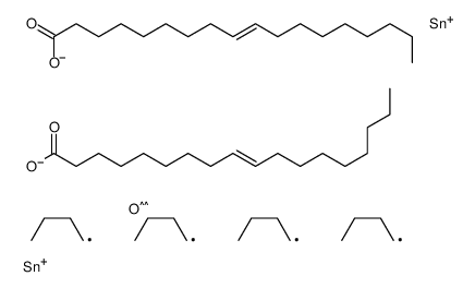 (Z,Z)-1,1,3,3-tetrabutyl-1,3-bis[(1-oxooctadec-9-enyl)oxy]distannoxane结构式