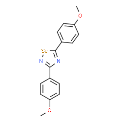 3,5-Bis(4-methoxyphenyl)-1,2,4-selenadiazole结构式