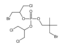 Phosphoric acid 2-bromo-1-(chloromethyl)ethyl=3-bromo-2,2-dimethylpropyl=2-chloro-1-(chloromethyl)ethyl ester结构式