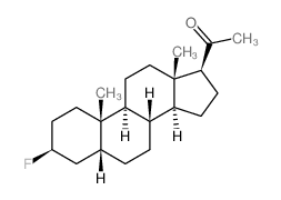 Pregnan-20-one,3-fluoro-, (3β,5β)- Structure