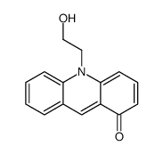 10-(2-hydroxyethyl)acridin-1-one结构式