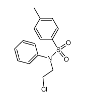N-(2-chloro-ethyl)-toluene-4-sulfonanilide结构式