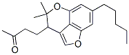 4-(3,4-Dihydro-4,4-dimethyl-7-pentylfuro[4,3,2-de][1]benzopyran-3-yl)-2-butanone structure