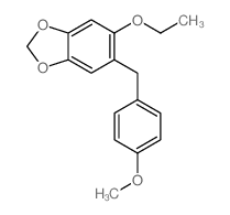 1,3-Benzodioxole,5-ethoxy-6-[(4-methoxyphenyl)methyl]- structure