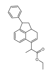 ethyl 2-(1-phenyl-1,2,2a,3-tetrahydroacenaphthylen-5-yl)propanoate结构式