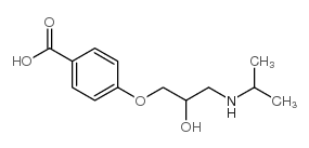 4-(2-Hydroxy-3-isopropylaminopropoxy)benzoic Acid structure