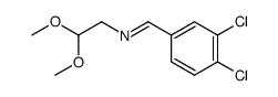 N-[(3,4-dichlorophenyl)methylene]-2,2-dimethoxyethanamine Structure