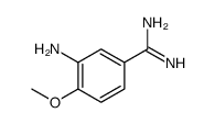 Benzenecarboximidamide, 3-amino-4-methoxy- (9CI) structure