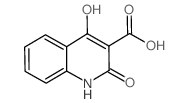 1,2-二氢-4-羟基-2-氧代-3-喹啉羧酸结构式