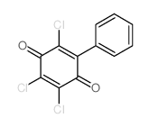 2,3,5-trichloro-6-phenyl-cyclohexa-2,5-diene-1,4-dione Structure
