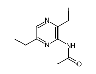 N-(3,6-diethylpyrazin-2-yl)acetamide Structure