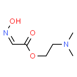 Acetic acid, (hydroxyimino)-, 2-(dimethylamino)ethyl ester (9CI) structure