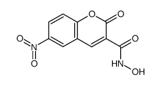 N-hydroxy-6-nitro-2-oxo-2H-chromene-3-carboxamide结构式