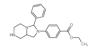 ethyl 4-(9-phenyl-1,4,8-triazabicyclo[4.3.0]non-8-yl)benzoate structure