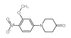 1-(3-methoxy-4-nitrophenyl)piperidin-4-one picture