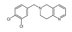 6-[(3,4-dichlorophenyl)methyl]-7,8-dihydro-5H-1,6-naphthyridine Structure