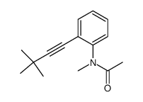 N-acetyl-N-methyl-2-(3,3-dimethyl-1-butynyl)aniline Structure