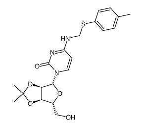 2',3'-O-Isopropylidene-4-N-(p-tolylthiomethyl)-cytidine Structure