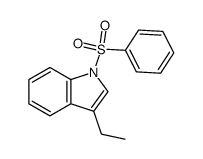 3-ethyl-1-(phenylsulfonyl)-1H-indole Structure