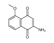 2-Amino-5-methoxy-1,4-naphthoquinone结构式