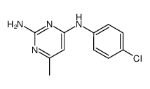 N4-(4-chloro-phenyl)-6-methyl-pyrimidine-2,4-diamine结构式