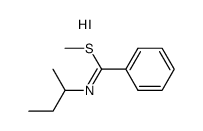 methylN-(sec-butyl)benzimidothioate hydroiodide Structure