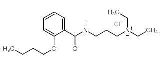 3-[(2-butoxybenzoyl)amino]propyl-diethyl-azanium chloride structure