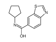 6-Benzothiazolecarboxamide,N-cyclopentyl-(9CI)结构式