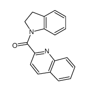 indolin-1-yl(quinolin-2-yl)methanone Structure