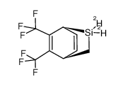 5,6-Bis(trifluormethyl)-2,2-dideuterio-2-silabicyclo[2.2.2]octa-5,7-dien结构式