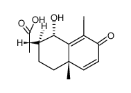 (11S)-6α-hydroxy-3-oxo-eudesma-1,4-dien-12-oic acid结构式