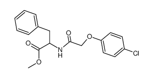 N-(p-chlorophenoxyacetyl)phenylalanine methyl ester Structure