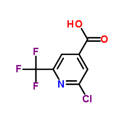 2-Chloro-6-(trifluoromethyl)-4-pyridinecarboxylic acid structure