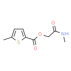 2-Thiophenecarboxylicacid,5-methyl-,2-(methylamino)-2-oxoethylester(9CI) structure