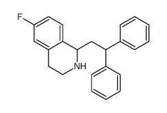 1-(2,2-diphenylethyl)-6-fluoro-1,2,3,4-tetrahydroisoquinoline结构式