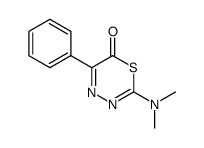 2-dimethylamino-5-phenyl-1,3,4-thiadiazon-6-one结构式