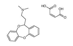 2-(6H-benzo[b][1,4]benzodioxepin-6-yl)-N,N-dimethylethanamine,(E)-but-2-enedioic acid Structure